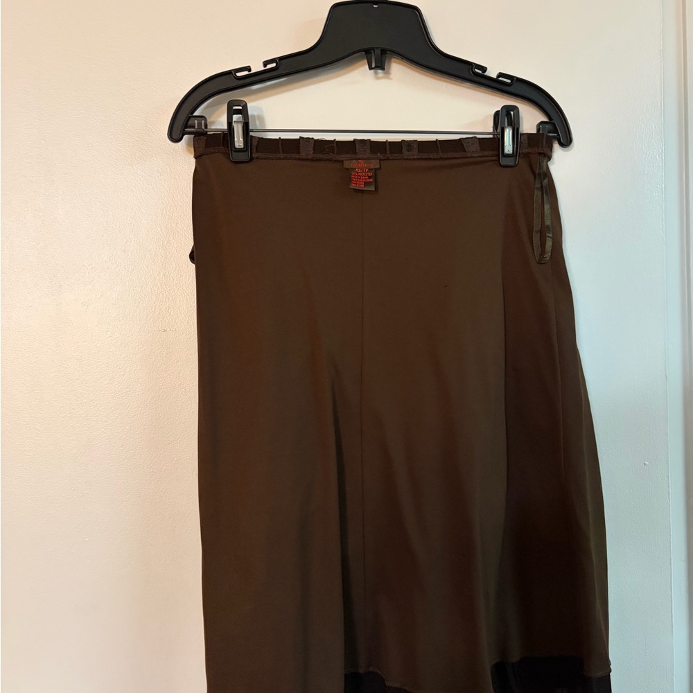 Danier Dark Brown A-Line Skirt - Picture 4 of 5